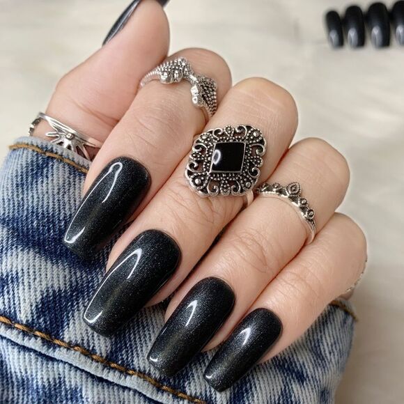 Phantom Custom Press On Nails | High Quality Nails | Handmade - Picture 1 of 13